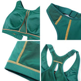 Full Coverage Green Sports Bra - Okay Trendy